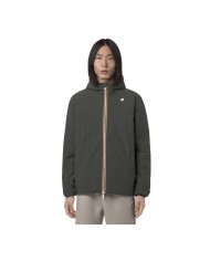 K-WAY GIACCA UOMO JACK ST WARM REVERSIBILE GREEN BLACKISH/GREEN OAK K6128VW