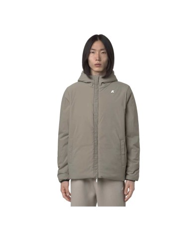 K-WAY GIACCA UOMO JACK ST WARM REVERSIBILE GREEN BLACKISH/GREEN OAK K6128VW