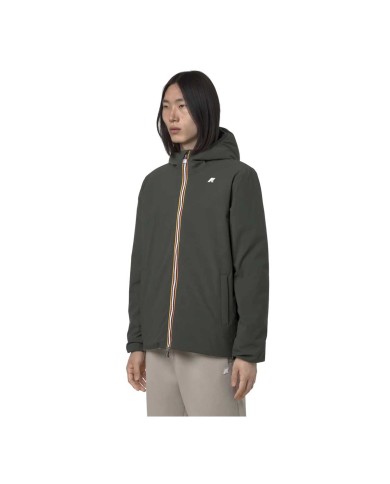 K-WAY GIACCA UOMO JACK ST WARM REVERSIBILE GREEN BLACKISH/GREEN OAK K6128VW
