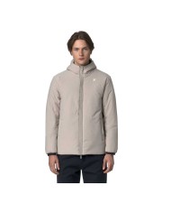 K-WAY GIACCA UOMO JACK ST WARM REVERSIBILE GREEN BLUE DEPTH/BEIGE CASHMERE  K6128VW
