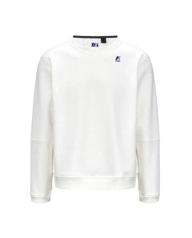 K-WAY FELPA GIROCOLLO DONNA NAEL BRUSHED PC WHITE GARDENIA K6132MW