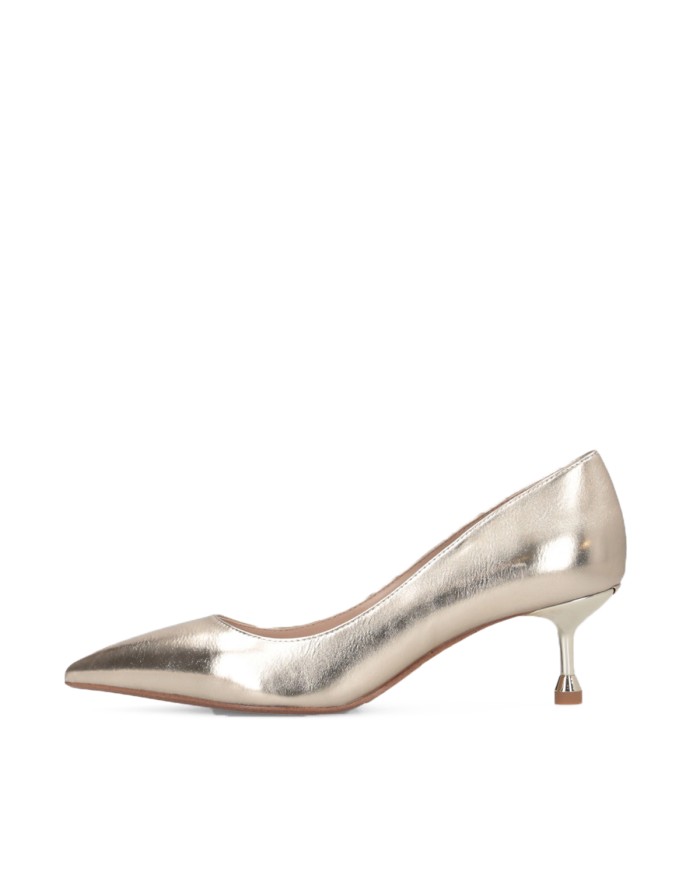 LIU-JO CALZATURE SCARPA DONNA DECOLLETE DEVA 04 IN MERTALLIC LIGHT GOLD SF5015 225