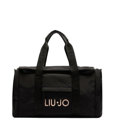 LIU-JO BORSONE DONNA TRAVEL BAG IN NYLON CON LOGO NERO TF5085 225