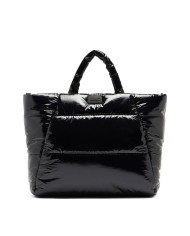 LIU-JO BORSA DONNA SHOPPING BAG MEDIA METALASSE' NERO TF5086 225