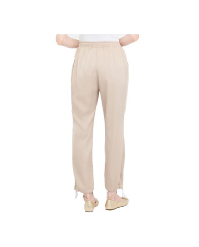 LIU-JO PANTALONI DONNA IN RASO CHAMPAGNE TF5192 225
