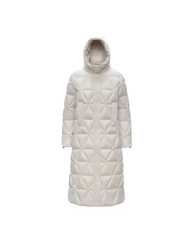 K-WAY PIUMINO LUNGO DONNA RUENNE THERMO MICROFIBER WHITE GARDENIA COMBO K7136JW