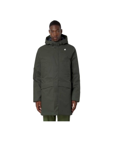 K-WAY GIACCA CORTA UOMO JARNO TWILL MARMOTTA GREENB/BLUE A K8133FW