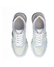 LIU-JO CALZATURE SCARPA DONNA SNEAKERS AMAZING 25 COW SUEDE SAND MESH WATER LIGHT GOLD BA5049 125