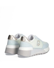 LIU-JO CALZATURE SCARPA DONNA SNEAKERS AMAZING 25 COW SUEDE SAND MESH WATER LIGHT GOLD BA5049 125