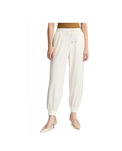 LIU-JO PANTALONE DONNA ECS LUNGO JOGGING CON PAILLETTES NUAGE TA5264 125