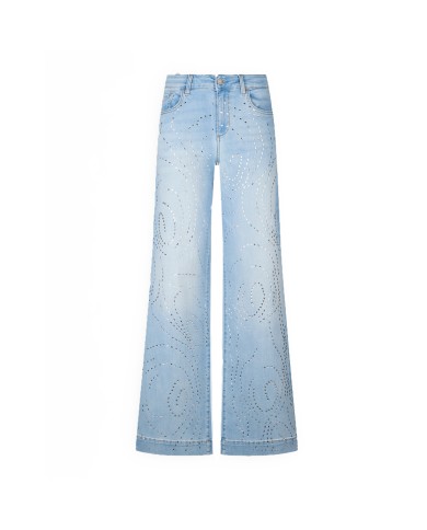 LIU-JO JEANS DONNA ECS AUTHENTIC FLARE DENIM LIGHT BLUE UA5158 125