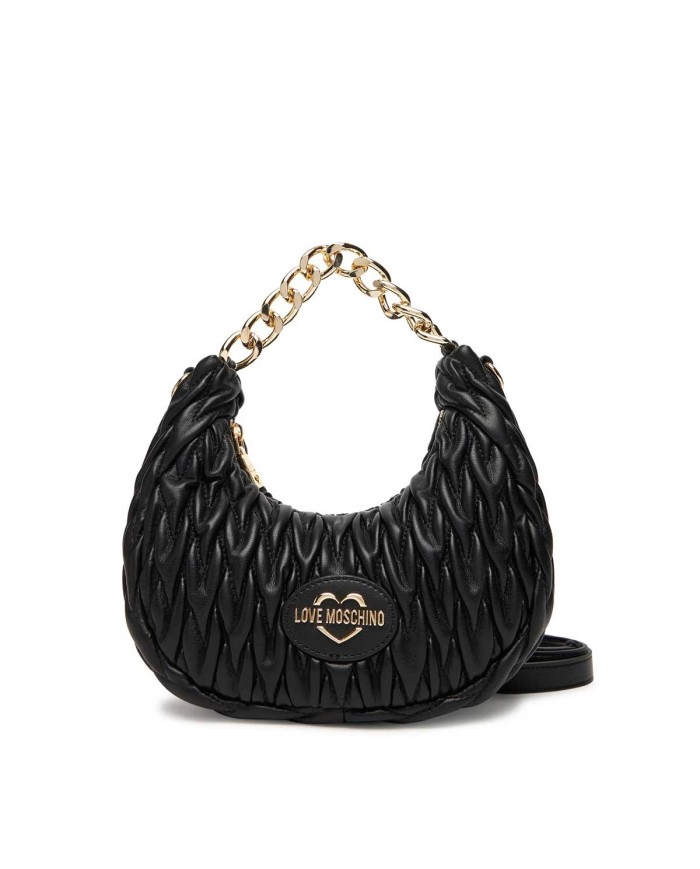 MOSCHINO HANDBAG CON TRACOLLA QUILTED PU NERO JC4014 225