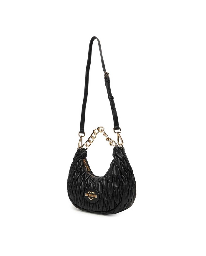 MOSCHINO HANDBAG CON TRACOLLA QUILTED PU NERO JC4014 225