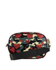 MOSCHINO CROSSBODY PU STAMPA CAMOUFLAGE/ NERO JC4107 225