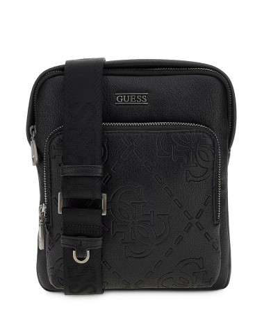 GUESS BORSELLO UOMO BOSTON CROSSBODY FLAT BLACK HWBOMG 225