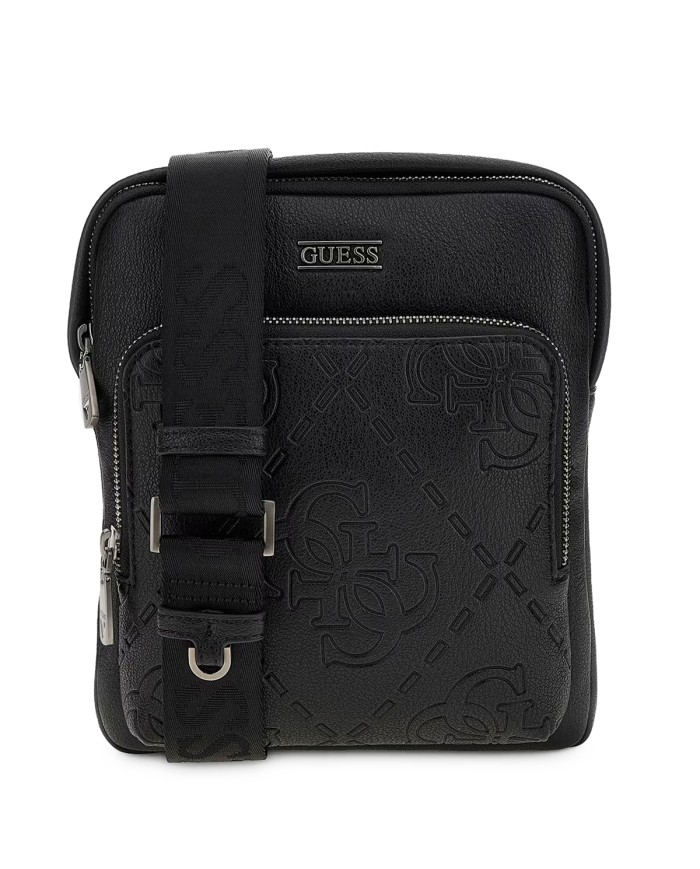 GUESS BORSELLO UOMO BOSTON CROSSBODY FLAT BLACK HWBOMG 225