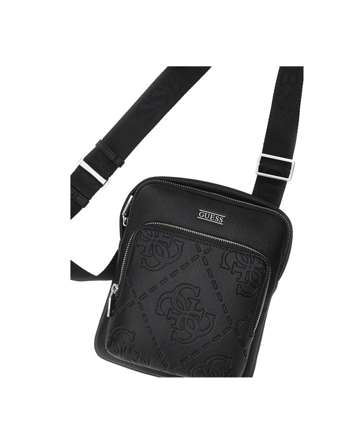 GUESS BORSELLO UOMO BOSTON CROSSBODY FLAT BLACK HWBOMG 225