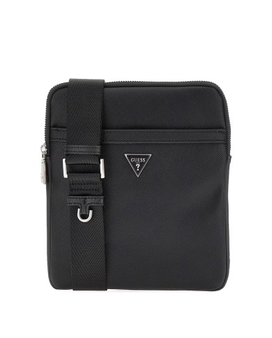 GUESS BORSELLO UOMO MILANO CROSSBODY FLAT BLACK HMECSA 225