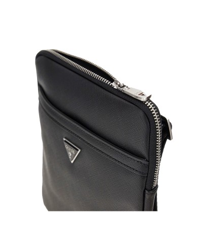 GUESS BORSELLO UOMO MILANO CROSSBODY FLAT BLACK HMECSA 225