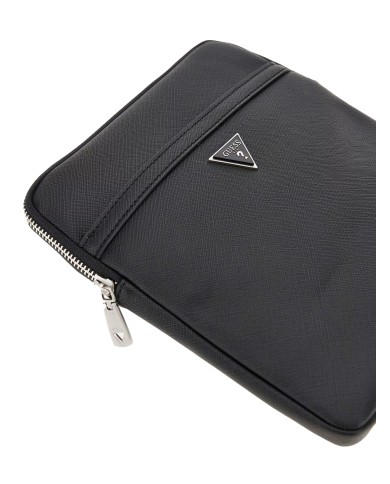 GUESS BORSELLO UOMO MILANO CROSSBODY FLAT BLACK HMECSA 225