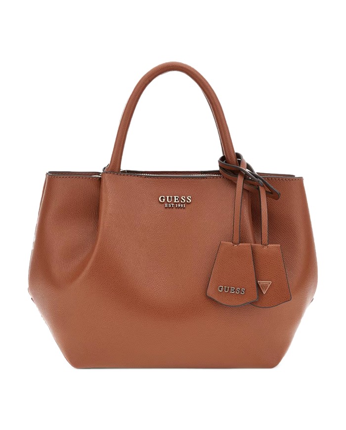 GUESS BORSA DONNA AMORETTE SATCHEL BAG COGNAC HWBG78 225