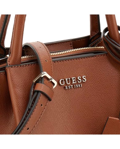 GUESS BORSA DONNA AMORETTE SATCHEL BAG COGNAC HWBG78 225