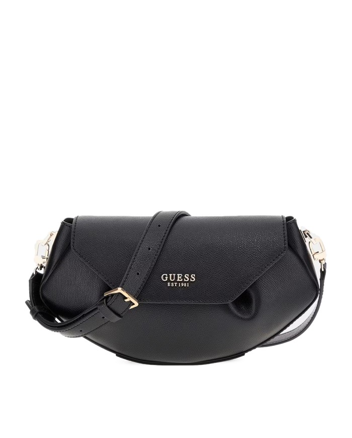GUESS BORSA DONNA AMORETTE CROSSBODY FLAP BAG BLACK  HWBG78 225