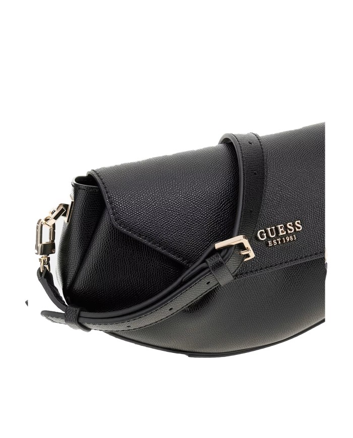 GUESS BORSA DONNA AMORETTE CROSSBODY FLAP BAG BLACK  HWBG78 225