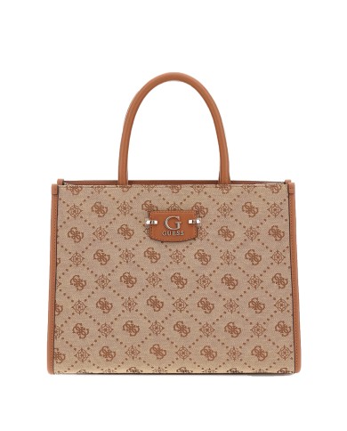 GUESS BORSA DONNA NEDA TOTE BAG DUE SCOMPARTI LATTE LOGO HWJP96 225