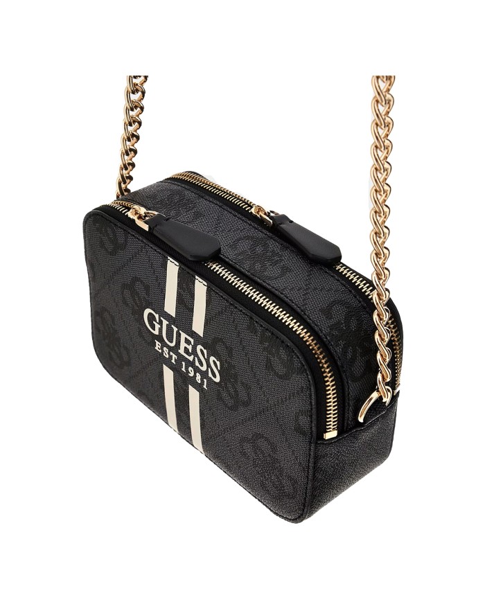 GUESS BORSA DONNA NOELLE II CROSSBODY CAMERA COAL LOGO HWOS96 225