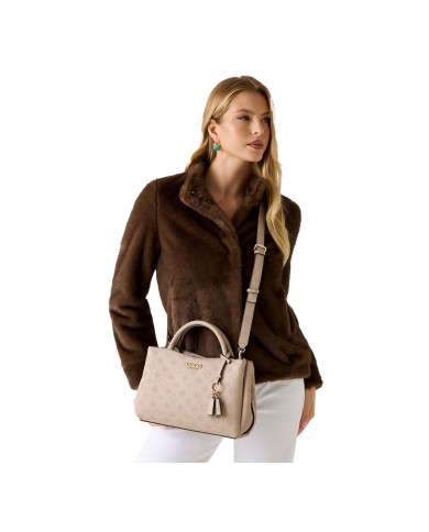 GUESS BORSA DONNA SATCHEL BAG GIRLFRIEND SIMPLY TAUPE HWPD96 225