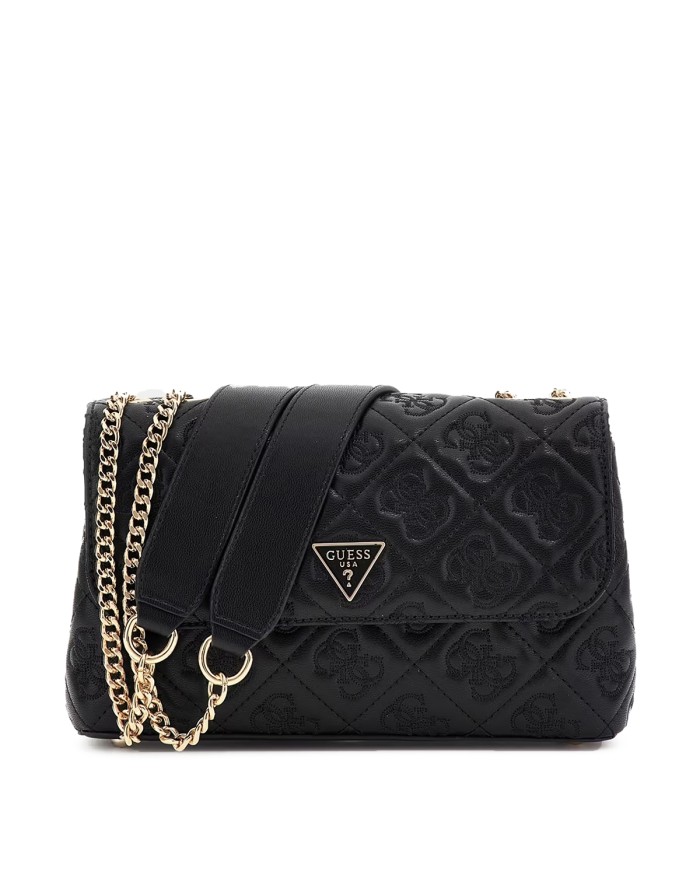 GUESS BORSA DONNA CROSSBODY FLAP BAG ADELASIA BLACK HWQL96 225