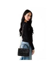 GUESS BORSA DONNA CROSSBODY FLAP BAG ADELASIA BLACK HWQL96 225