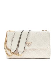 GUESS BORSA DONNA CROSSBODY FLAP BAG ADELASIA OFF WHITE HWQL96 225