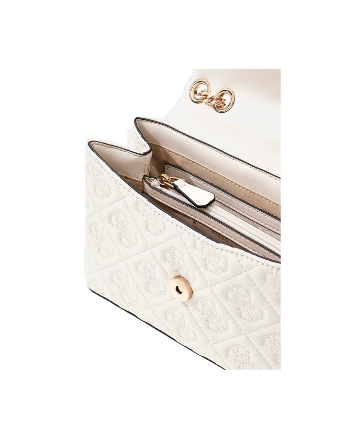 GUESS BORSA DONNA CROSSBODY FLAP BAG ADELASIA OFF WHITE HWQL96 225