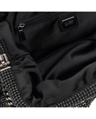 GUESS BORSA DONNA CROSSBODY CLUTCH BAG FRAME ZALINA MAGLIA STRASS BLACK HWRP93 225