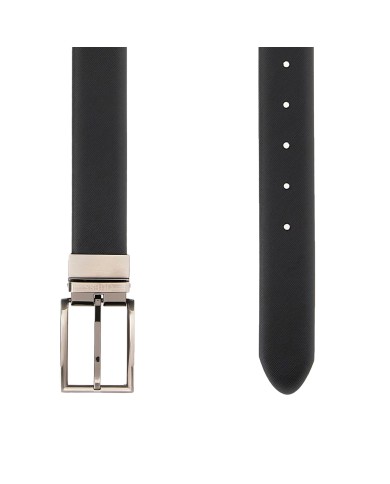 GUESS CINTURA DONNA BELT ADJ REVERSIBILE IN VERA PELLE BLACK / DARK BROWN BM7822 225