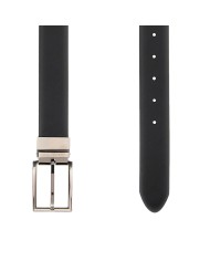 GUESS CINTURA DONNA BELT ADJ REVERSIBILE IN VERA PELLE BLACK / DARK BROWN BM7822 225