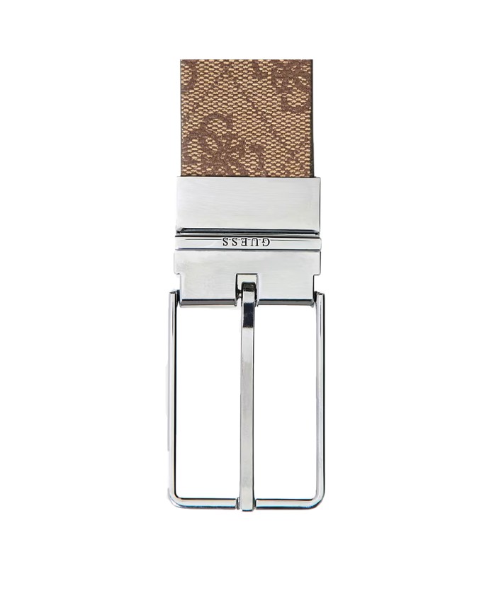 GUESS CINTURA UOMO BELT ADJ REVERSIBILE MILANO BEIGE / BROWN MULTI BMAGLO 225