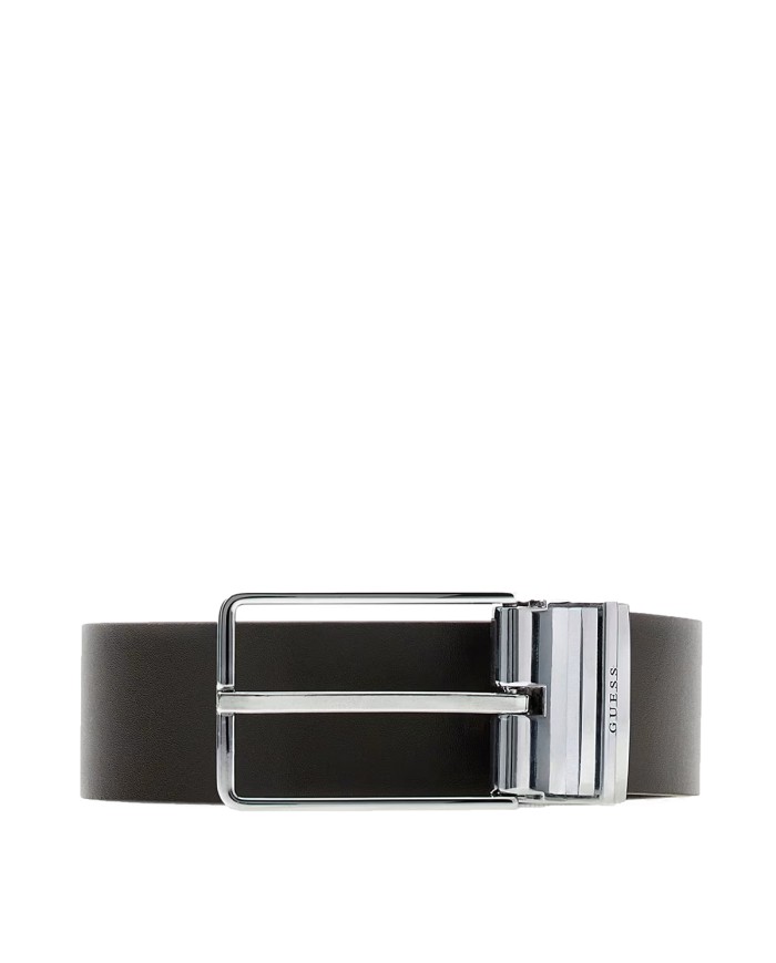 GUESS CINTURA UOMO BELT ADJ REVERSIBILE MILANO BEIGE / BROWN MULTI BMAGLO 225
