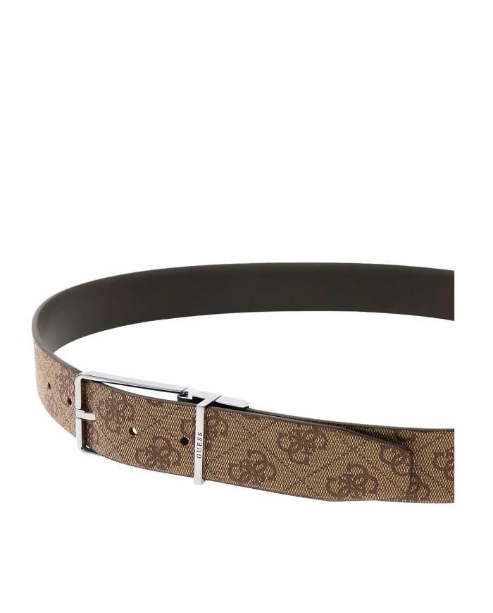 GUESS CINTURA UOMO BELT ADJ REVERSIBILE MILANO BEIGE / BROWN MULTI BMAGLO 225