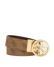 GUESS CINTURA DONNA BELT ADJ REVERSIBILE NOELLE 4G LATTE LOGO BW9166 225