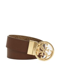 GUESS CINTURA DONNA BELT ADJ REVERSIBILE NOELLE 4G LATTE LOGO BW9166 225