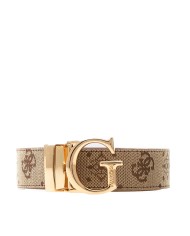 GUESS CINTURA DONNA BELT ADJ REVERSIBILE NEDA 4G PEONY LATTE LOGO BW9267 225
