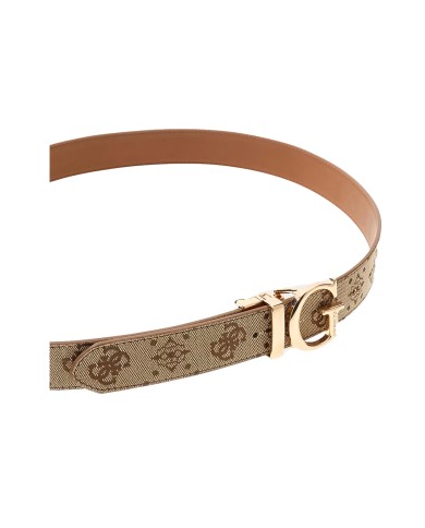 GUESS CINTURA DONNA BELT ADJ REVERSIBILE NEDA 4G PEONY LATTE LOGO BW9267 225