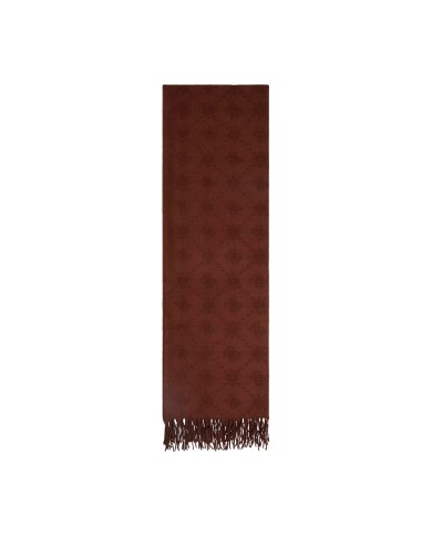 GUESS SCIARPA DONNA 4G LOGO PEONY CHOCCOLATE AW5419 225