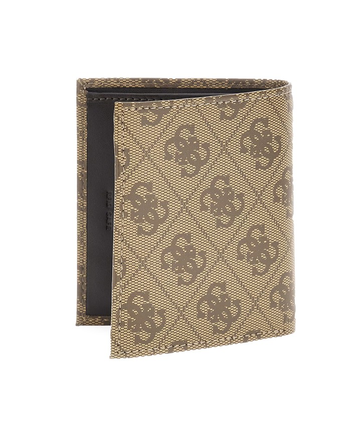 GUESS PORTAFOGLIO DONNA WALLET BIFOLD S MILANO BEIGE / BROWN SMVELE 225