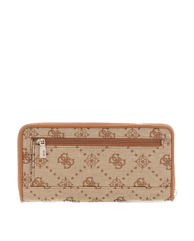GUESS PORTAFOGLIO DONNA MAXI WALLET SLG LARGE ZIP AROUND NEDA LATTE LOGO SWJP96 225