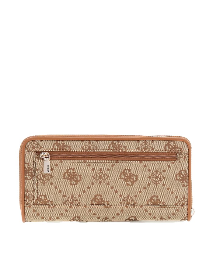 GUESS PORTAFOGLIO DONNA MAXI WALLET SLG LARGE ZIP AROUND NEDA LATTE LOGO SWJP96 225