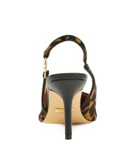 GUESS SCARPA DONNA SLING BACK NASHAA ANIMALIER MISTO PELLE TAN FLTNSH 225